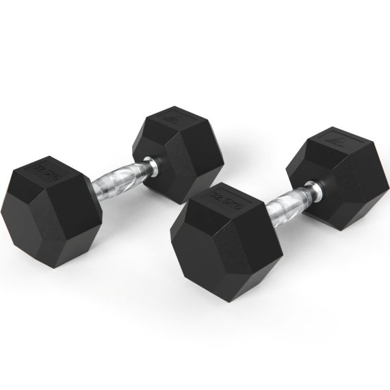 ГАНТЕЛИ DFC ГЕКСАГОНАЛЬНЫЕ, 2 ШТ. ПО 32.5 КГ