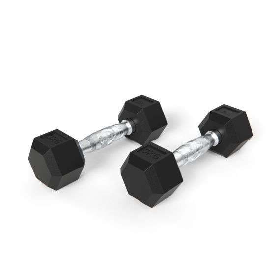 ГАНТЕЛИ DFC ГЕКСАГОНАЛЬНЫЕ, 2 ШТ. ПО 3 КГ