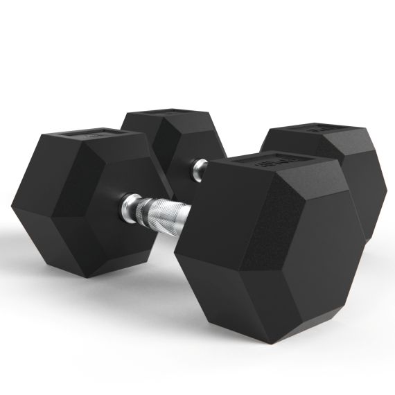 ГАНТЕЛИ DFC ГЕКСАГОНАЛЬНЫЕ, 2 ШТ. ПО 40 КГ