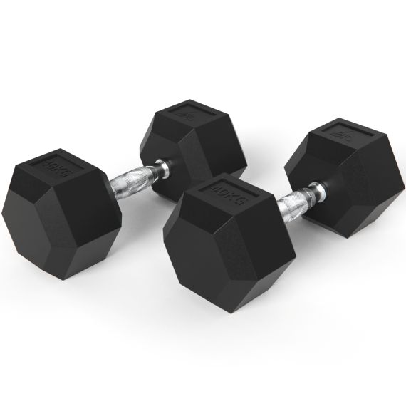 ГАНТЕЛИ DFC ГЕКСАГОНАЛЬНЫЕ, 2 ШТ. ПО 40 КГ