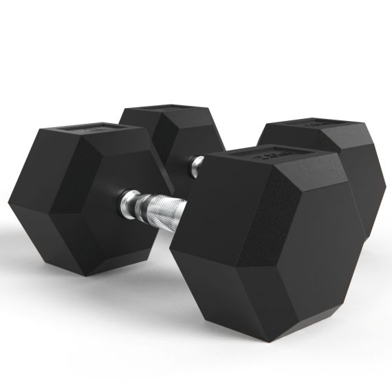ГАНТЕЛИ DFC ГЕКСАГОНАЛЬНЫЕ, 2 ШТ. ПО 42.5 КГ