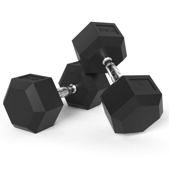 ГАНТЕЛИ DFC ГЕКСАГОНАЛЬНЫЕ, 2 ШТ. ПО 42.5 КГ