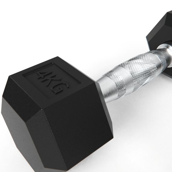 ГАНТЕЛИ DFC ГЕКСАГОНАЛЬНЫЕ, 2 ШТ. ПО 4 КГ