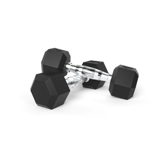 ГАНТЕЛИ DFC ГЕКСАГОНАЛЬНЫЕ, 2 ШТ. ПО 5 КГ