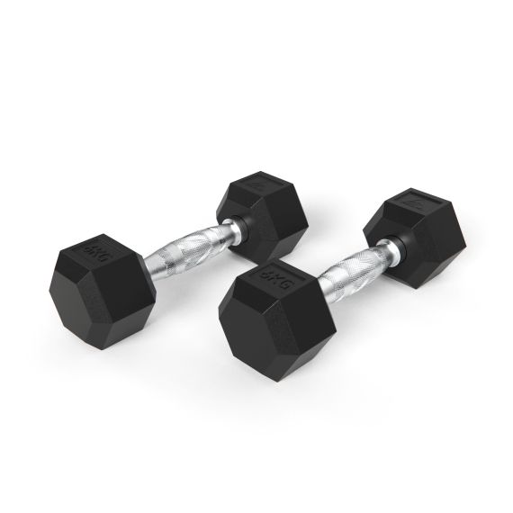 ГАНТЕЛИ DFC ГЕКСАГОНАЛЬНЫЕ, 2 ШТ. ПО 6 КГ