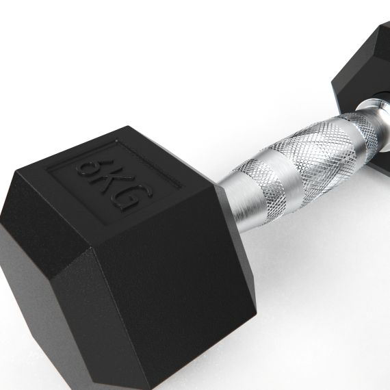 ГАНТЕЛИ DFC ГЕКСАГОНАЛЬНЫЕ, 2 ШТ. ПО 6 КГ