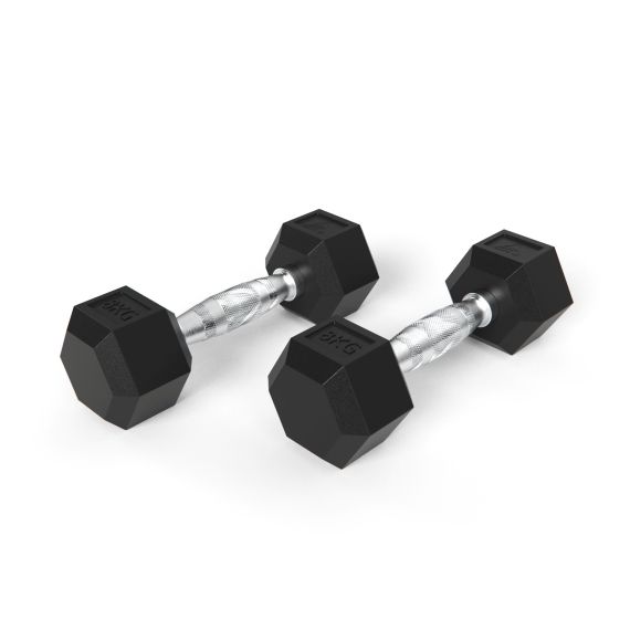 ГАНТЕЛИ DFC ГЕКСАГОНАЛЬНЫЕ, 2 ШТ. ПО 8 КГ