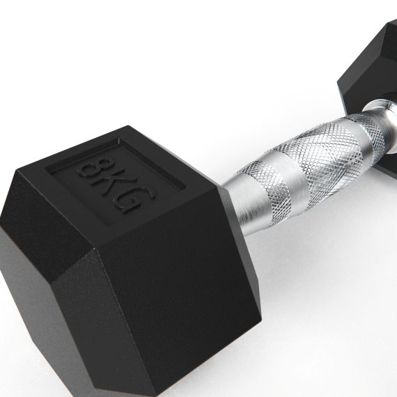 ГАНТЕЛИ DFC ГЕКСАГОНАЛЬНЫЕ, 2 ШТ. ПО 8 КГ