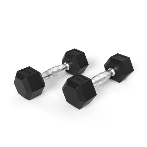 ГАНТЕЛИ DFC ГЕКСАГОНАЛЬНЫЕ, 2 ШТ. ПО 9 КГ