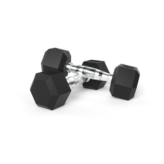 ГАНТЕЛИ DFC ГЕКСАГОНАЛЬНЫЕ, 2 ШТ. ПО 9 КГ