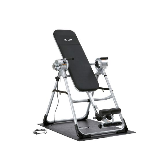 ИНВЕРСИОННЫЙ СТОЛ Z-UP-3W, 220В, КОРЕЯ, ТЕМНО СЕРЕБРЯНАЯ РАМА, ВИННАЯ СПИНКА