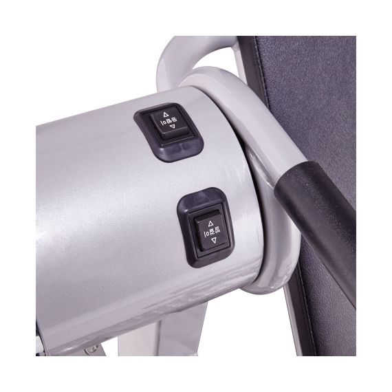 ИНВЕРСИОННЫЙ СТОЛ Z-UP-3W, 220В, КОРЕЯ, ТЕМНО СЕРЕБРЯНАЯ РАМА, ВИННАЯ СПИНКА