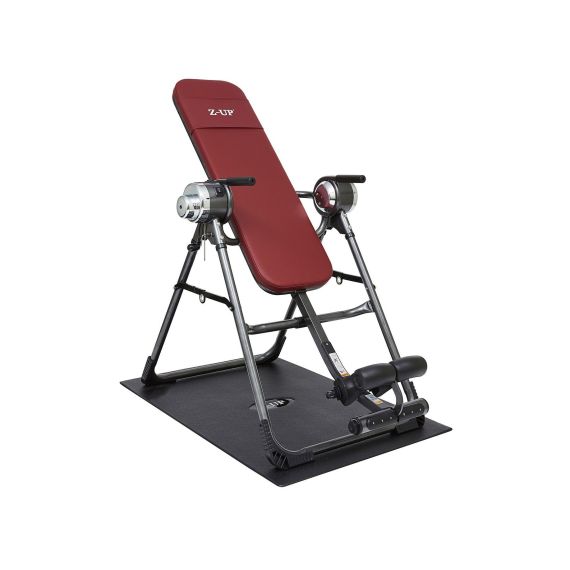 ИНВЕРСИОННЫЙ СТОЛ Z-UP-3W, 220В, КОРЕЯ, ТЕМНО СЕРЕБРЯНАЯ РАМА, ВИННАЯ СПИНКА