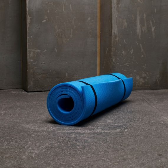 КОВРИК ГИМНАСТИЧЕСКИЙ РУЛОННЫЙ ОДНОТОННЫЙ 180*60*1 СМ СИНИЙ