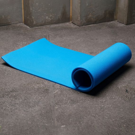 КОВРИК ГИМНАСТИЧЕСКИЙ РУЛОННЫЙ ОДНОТОННЫЙ 180*60*1 СМ СИНИЙ