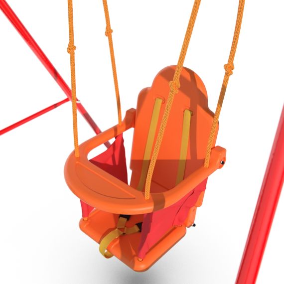 КАЧЕЛИ ДЛЯ МАЛЫШЕЙ DFC KIDS С РЕМНЯМИ БЕЗОПАСНОСТИ СКЛАДНЫЕ