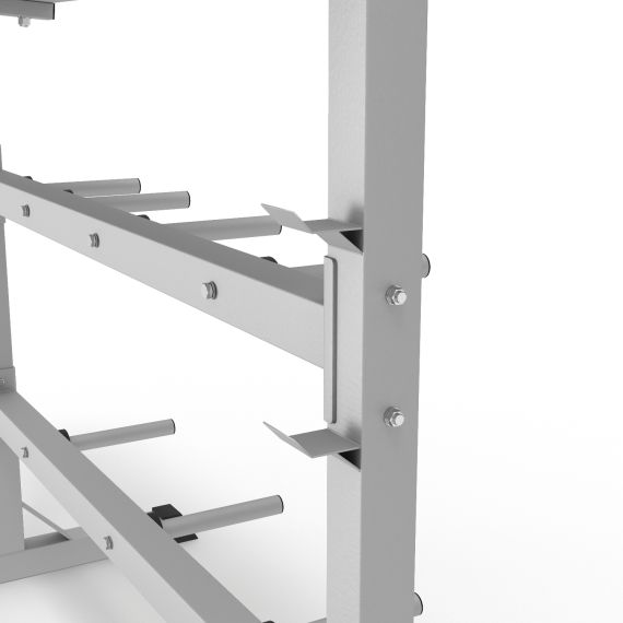 СТОЙКА ДЛЯ ХРАНЕНИЯ ДИСКОВ 25/26 ММ, ГРИФОВ И ГАНТЕЛЕЙ DFC D100053