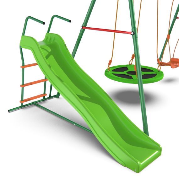 ДЕТСКИЙ КОМПЛЕКС DFC MULTIPLAY КАЧЕЛИ: ГНЕЗДО, ВЕРЁВОЧНЫЕ; ГОРКА