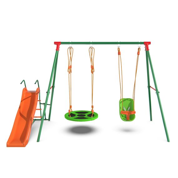 ДЕТСКИЙ КОМПЛЕКС DFC MULTIPLAY КАЧЕЛИ: ГНЕЗДО, ДЛЯ МАЛЫШЕЙ; ГОРКА