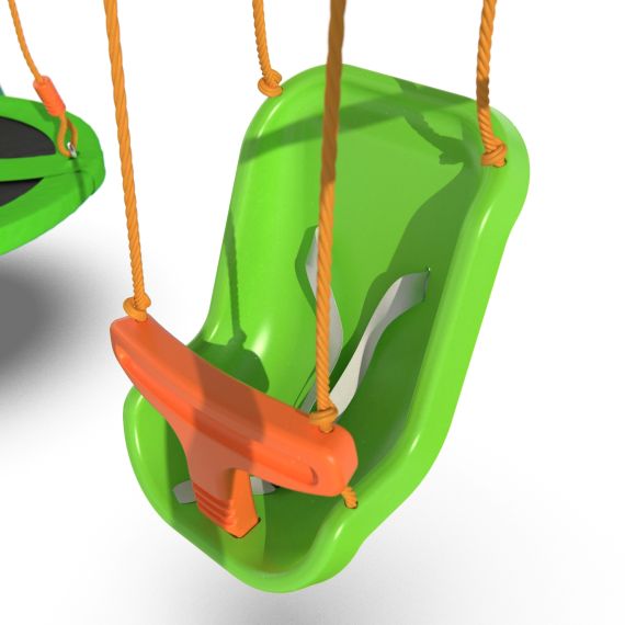 ДЕТСКИЙ КОМПЛЕКС DFC MULTIPLAY КАЧЕЛИ: ГНЕЗДО, ДЛЯ МАЛЫШЕЙ; ГОРКА