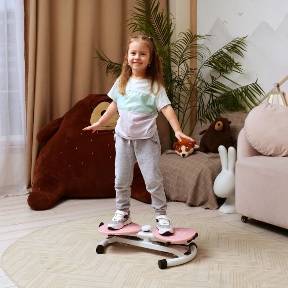 ФИТНЕС ПЛАТФОРМА /ГОРНОЛЫЖНЫЙ ТРЕНАЖЁР DFC "TWISTER BOW" С ЭСПАНДЕРАМИ