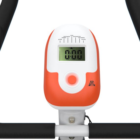 ВЕЛОТРЕНАЖЕР DFC B504BWO МАГНИТНЫЙ (БЕЛЫЙ КОРПУС, ОРАНЖЕВАЯ ПОЛОСА)