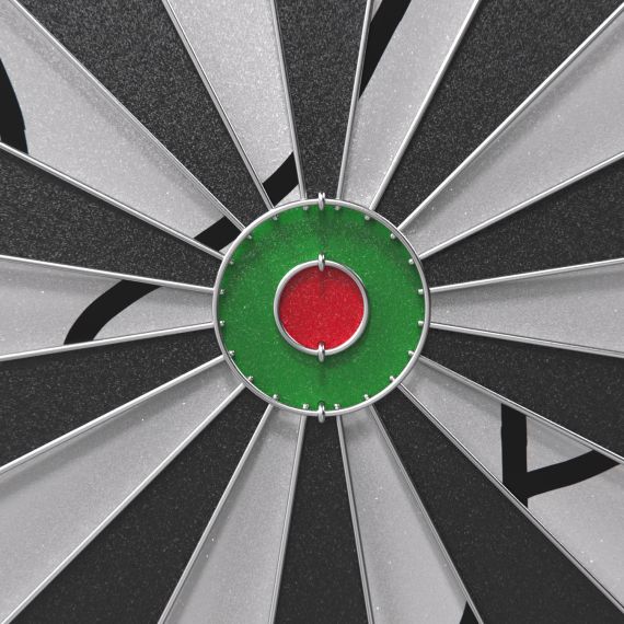 ДАРТС DFC METAL ДВУСТОРОННИЙ 45 СМ, 6 ДРОТИКОВ