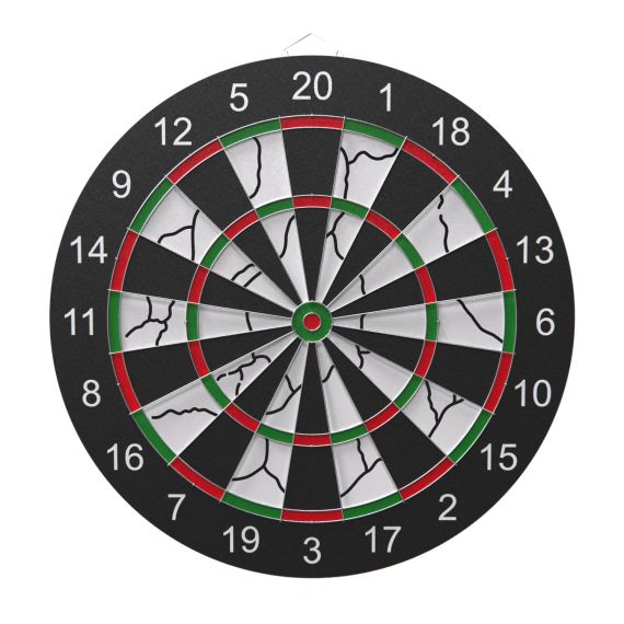 ДАРТС DFC PRINT ДВУСТОРОННИЙ 45 СМ, 6 ДРОТИКОВ