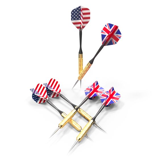 ДАРТС DFC METAL ДВУСТОРОННИЙ 45 СМ, 6 ДРОТИКОВ