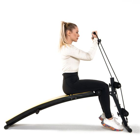 СКАМЬЯ ДЛЯ ПРЕССА DFC С ГАНТЕЛЯМИ И ЭСПАНДЕРАМИ  D102RY