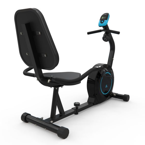 ВЕЛОТРЕНАЖЕР DFC B504R МАГНИТНЫЙ (ЧЕРНЫЙ КОРПУС, ГОЛУБАЯ ПОЛОСА)