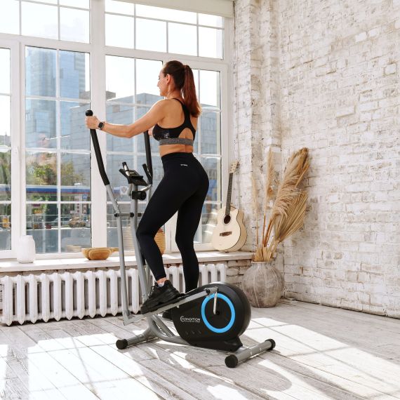 ЭЛЛИПТИЧЕСКИЙ ТРЕНАЖЕР DFC KONDITION С ЗАДНИМ МАХОВИКОМ