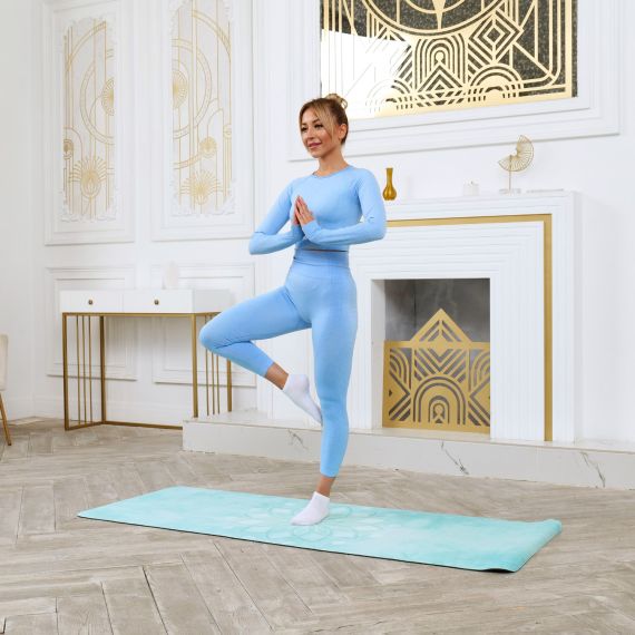 КОВРИК ДЛЯ ФИТНЕСА И ЙОГИ DFC MEDITATION DELUXE, 183X68X0,5 СМ, LOTUS