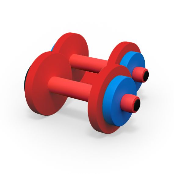 ГАНТЕЛИ ДЕТСКИЕ DFC (КОМПЛЕКТ 2 ШТ) VT-2009