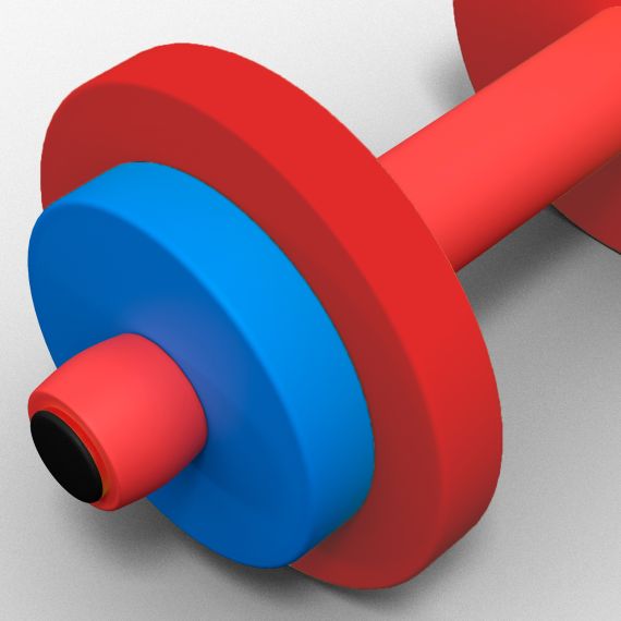 ГАНТЕЛИ ДЕТСКИЕ DFC (КОМПЛЕКТ 2 ШТ) VT-2009