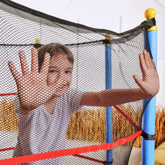 БАТУТ ДЕТСКИЙ DFC SMRKIDS 55" С СЕТКОЙ, PINK