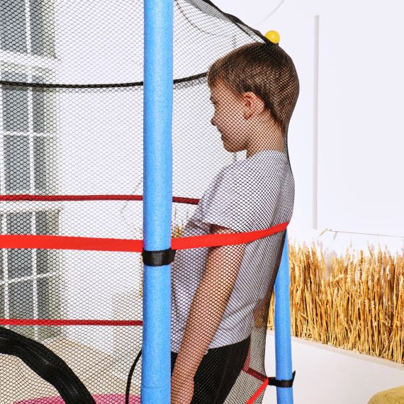 БАТУТ ДЕТСКИЙ DFC SMRKIDS 55" С СЕТКОЙ, PINK