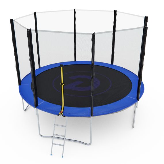 БАТУТ С СЕТКОЙ DFC PELPO 12FT С ЛЕСТНИЦЕЙ, BLUE