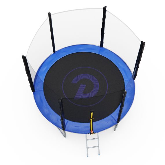 БАТУТ С СЕТКОЙ DFC PELPO 8FT С ЛЕСТНИЦЕЙ, BLUE