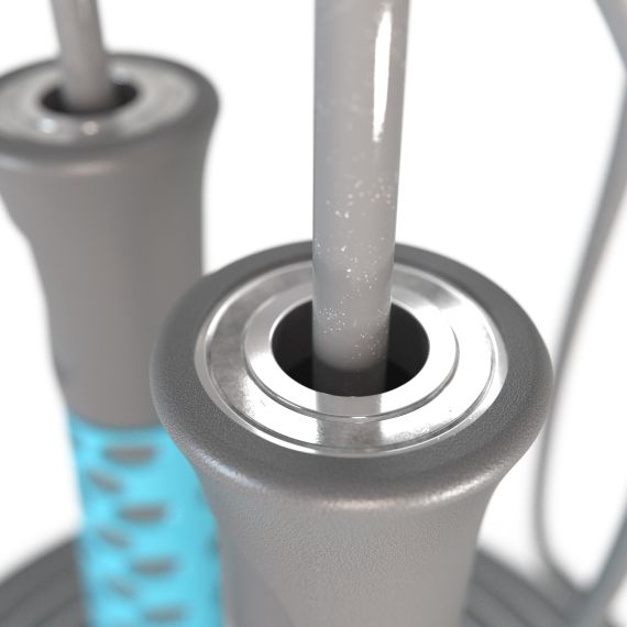 СПОРТИВНАЯ СКАКАЛКА DFC С ПОДШИПНИКАМИ / 300 СМ / ГОЛУБАЯ