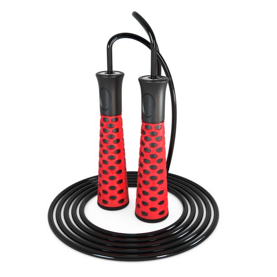 СПОРТИВНАЯ СКАКАЛКА DFC С ПОДШИПНИКАМИ / 300 СМ / КРАСНАЯ