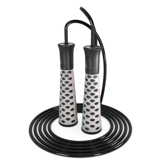 СПОРТИВНАЯ СКАКАЛКА DFC С ПОДШИПНИКАМИ / 300 СМ / СЕРАЯ