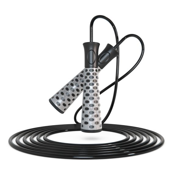 СПОРТИВНАЯ СКАКАЛКА DFC С ПОДШИПНИКАМИ / 300 СМ / СЕРАЯ