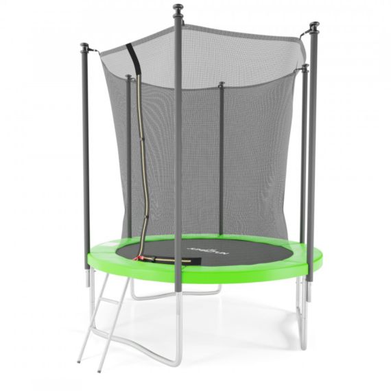 БАТУТ С ЗАЩИТНОЙ СЕТКОЙ DFC JUMP4FUN 6 FT ЗЕЛЕНЫЙ С ЛЕСТНИЦЕЙ