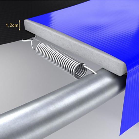 БАТУТ С ЗАЩИТНОЙ СЕТКОЙ DFC JUMP4FUN 6 FT СИНИЙ С ЛЕСТНИЦЕЙ