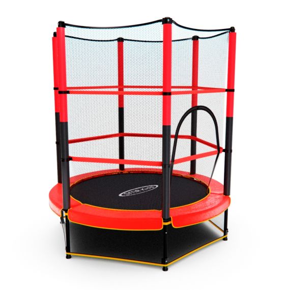 БАТУТ ДЕТСКИЙ DFC TRAMPOLINE-RED 55" С СЕТКОЙ