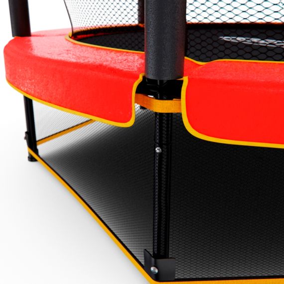 БАТУТ ДЕТСКИЙ DFC TRAMPOLINE-RED 55" С СЕТКОЙ