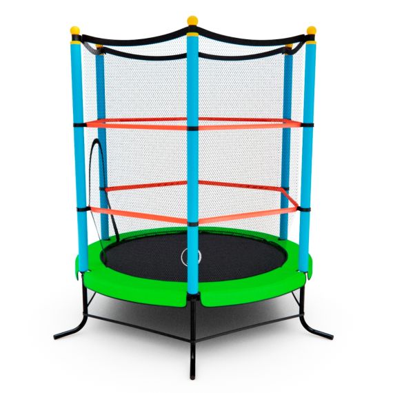 БАТУТ ДЕТСКИЙ DFC SMRKIDS 55" С СЕТКОЙ, GREEN