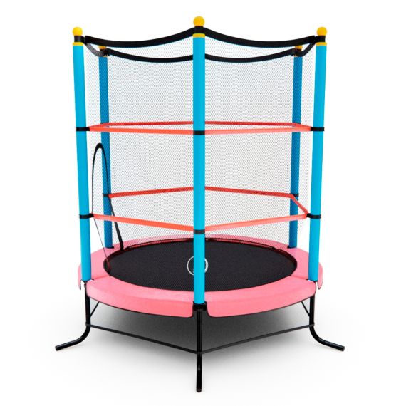 БАТУТ ДЕТСКИЙ DFC SMRKIDS 55" С СЕТКОЙ, PINK