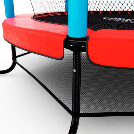 БАТУТ ДЕТСКИЙ DFC SMRKIDS 55" С СЕТКОЙ, RED